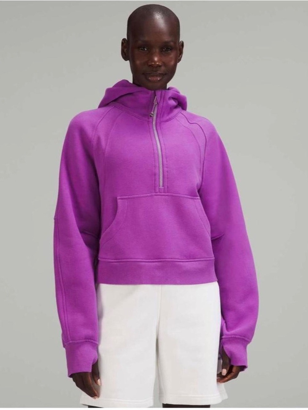 lululemon athletica Vivid Plum Purple Half-Zip Scuba Hoodie